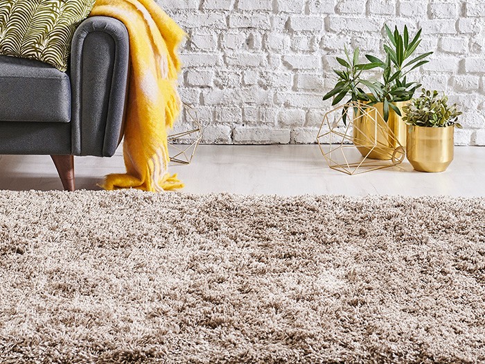 A shag rug, like this one, is a soft, higher-pile option